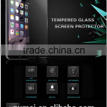 Wholesale factory price cell phone accessory tempered glass screen protector for iphone 7/7plus