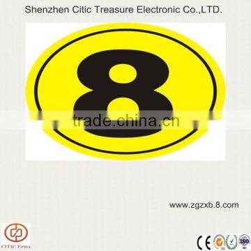 Numeric label paper sticker