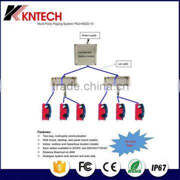 Security communication systems PA2 Multi-party Industrial Duplex Multi-Party Paging Broadcasting System