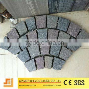 natural paving stone on mesh