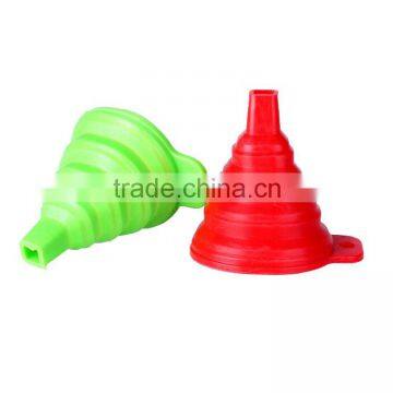 Kitchen Tools Eco-Friendly Food Grade Silicone Foldable Oil Funnel