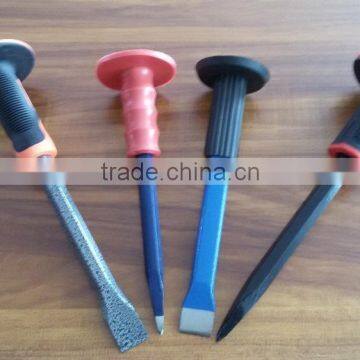 free sample carbon steel material construction tools cold chisel with plsatic handle