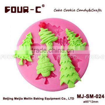 Christmas Tree cupcake decor Sugarpaste mould fondant tools