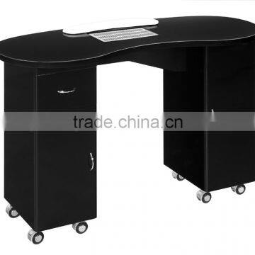 black salon manicure table