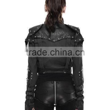New Punk Rave Women Diesel-punk Jacket Black Goth photo-6