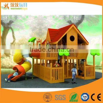 Outdoor wooden playground equipment