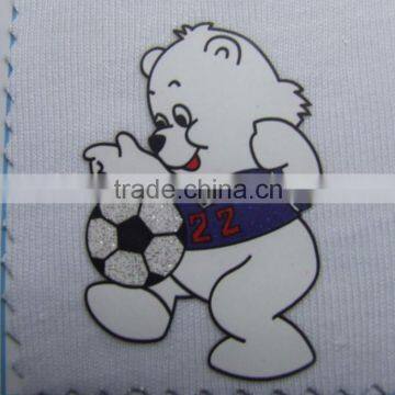 cartoon bear heat transfer labels