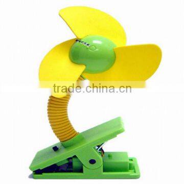 Colorful Portable USB Stroller Installation Clip Mini Gift Fan/ Plastic Baby Fan