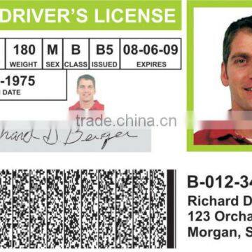 Plastic PVC Loyalty ID Cards with photo