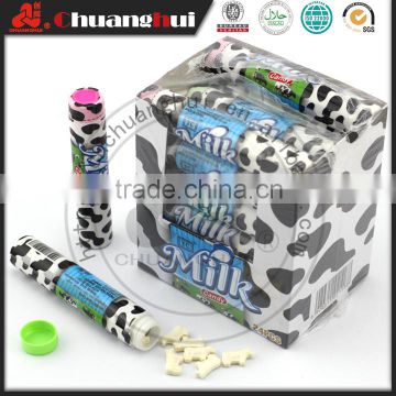 Cow Shape Dry Milk Tablet Candy In Tube