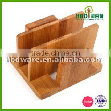 BSCI Factory High Quality Bamboo Wood Kitchen Napkin Holder Wholesale