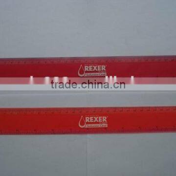 custom logo printed 30cm plastic ruler/PVC soft ruler/flexible ruler