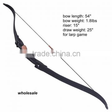 Wholesale shooting recurve bow for larp archery game