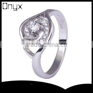 Wholesale 925 Sterling Silver Ring Evil Eye Micro Zircon Pave Setting Ring