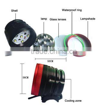 2 In 1 High Brightness 6 x XM-L T6 LED 3 Modes Bike Light Bicycle Front Lamp Headlight Headlamp + Battery Pack + Charger photo-5