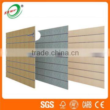 OEM UV MDF Melamine Board for Slatwall Stands