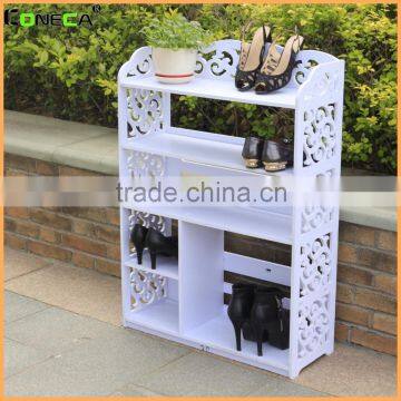 Hot sale new material shoe rack cover creative wooden portable storage shoe rack