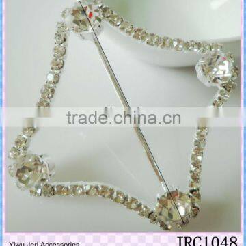 Hot sales fashionable designs rhinestone buckles for decoration