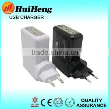 4a 5 port usb wall charger disposable cell phone charger