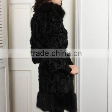 2015 Hot Selling on Fashion Lamb Fur Coat for Ladys