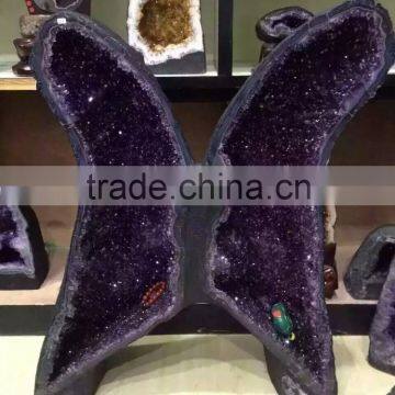 Beautiful Natural Quartz Crystal Amethyst Geode for Decoration photo-3