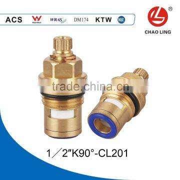 1/2" brass quick open ceramic disc cartridge