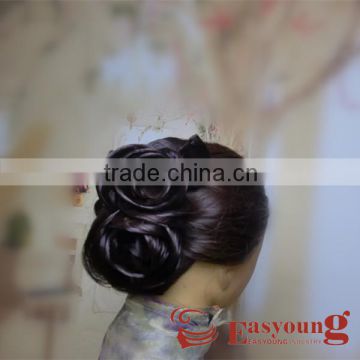 Flower hair pieces for wedding. Synthetic hair accessories