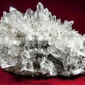 natural cluster quartz