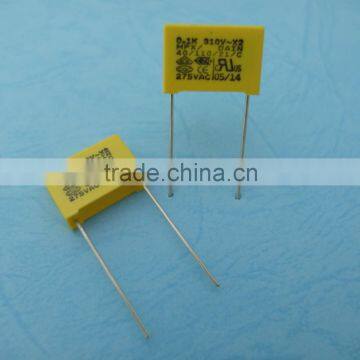 Interference Suppression Metallized Polypropylene P15mm Film Capacitor 0.22uf 310V 275V