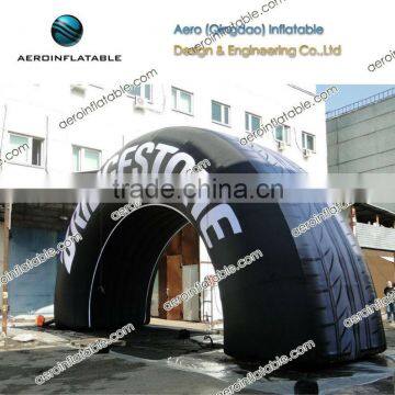 Gaint inflatable tire arch for advertising