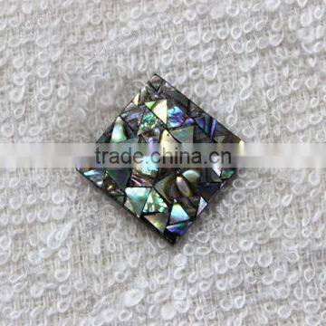 Natural abalone mosaic for jewelry making