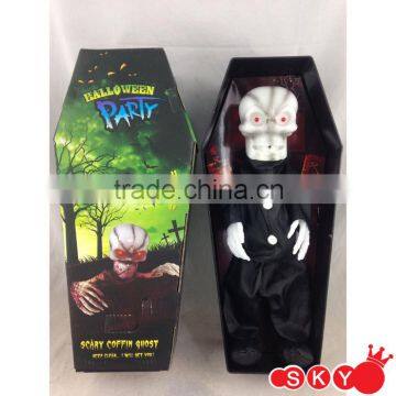 Halloween Toy Skull Induction Coffin Scary Man Induction Coffin skull