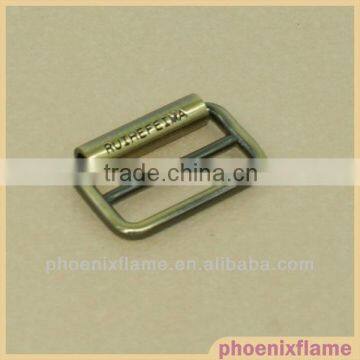fashion metal belt buckle with lettering for clothes