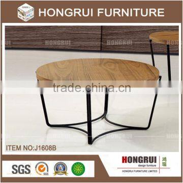 Modern style tea tabel end table coffee table with metal powder coating leg