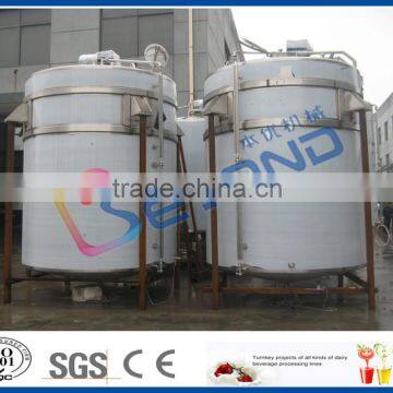 dual layer vertical milk heating tank