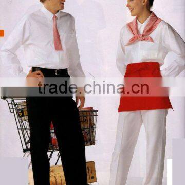 Hot selled smart resturant waiter uniform