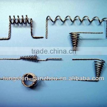 High purity fine tungsten heating coil