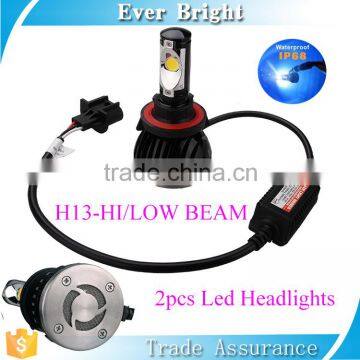 COB light led bulbs hot items online 2pcs HI/LOW beam H13 car led headlight lamps led lights