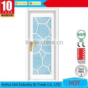 House Gate Designs Customized Size PVC Bathroom Door Glass Washroom Door