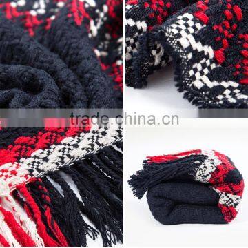 2016 New Design Vintage Women Scarf Winter Stripe Knitted Shawls and Scarves photo-6