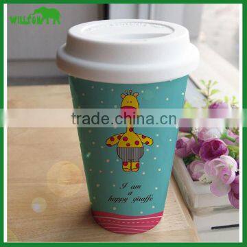 Customized logo cheap ceramic thermal mug