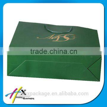 Luxury Paper Shpping Bag With Gold Stamping Logo