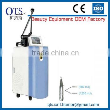 500 W 1064nm and 532nm Q Switched nd yag laser for tattoo removal