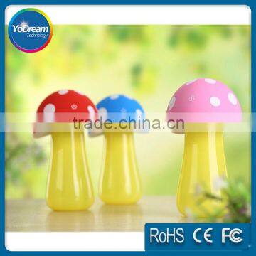USB Mushroom Humidifier Led Light Diffuser Touch Button Ultrasonic Humidifier Cartoon Humidifier