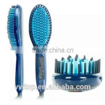 Steam negative ion (Ceramic )Hair comb with Automatic Styling Spray LCD magic hair comb