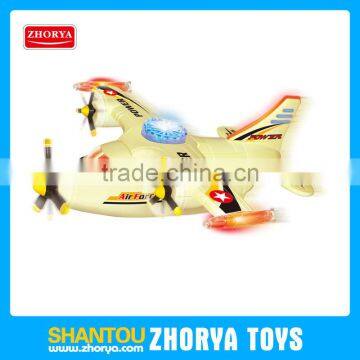 model plane kids super flying airplane with sound and light bump and go electric plane toys