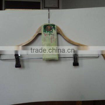 High quality natural wooden and bamboo clothes hangers