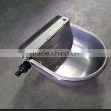 Stainless steel water drinking bowl for cow/cattle