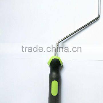 Rubber handle paint roller frame