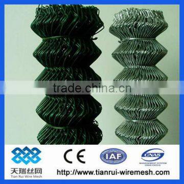 chain link fence with ground screw anchor